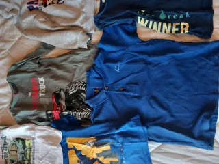 Lotto abbigliamento 10 capi bambino 5/6 anni ovs