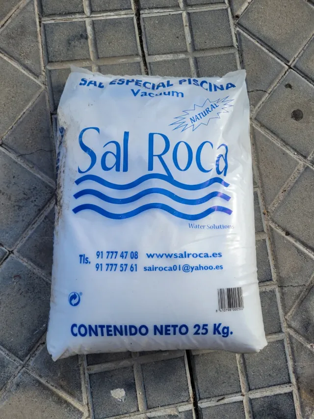 Sal para piscina 25 kg Sal Roca