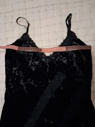 Vestido fiesta terciopelo negro