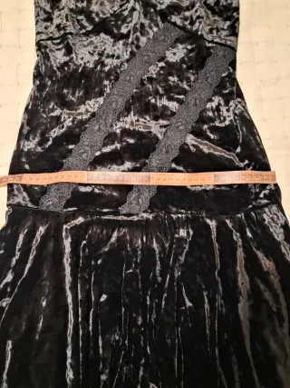 Vestido fiesta terciopelo negro