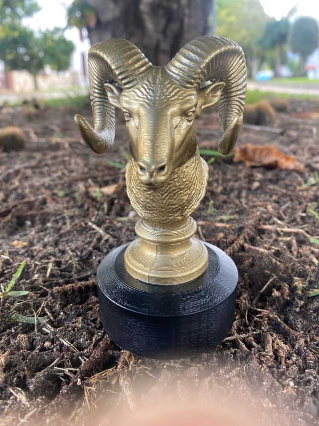 Escultura Trofeo Cabeza de Carnero