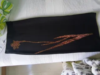 Falda Zara tubo punto elástica S