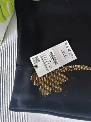 Falda Zara tubo punto elástica S