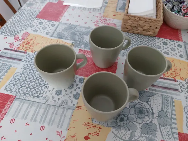 4 Tazas Ikea Verdes