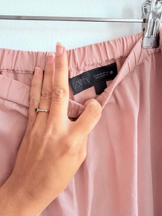 Pantalón bombacho Zara rosa
