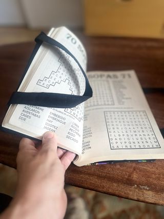Funda de tela para libros con búhos