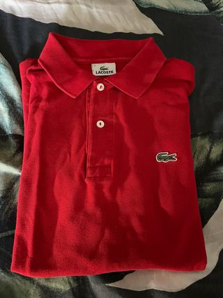 Polo Lacoste Rojo Talla M