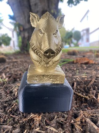 Trofeo Escultura Jabalí Caza