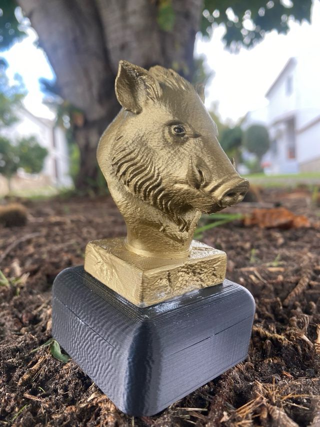 Trofeo Escultura Jabalí Caza