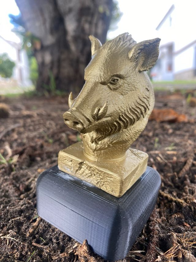 Trofeo Escultura Jabalí Caza