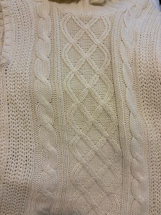 Vestido de punto sin mangas beige