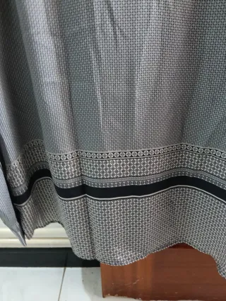 Camisa H&M Talla 44 Estampada Gris equ 42 t