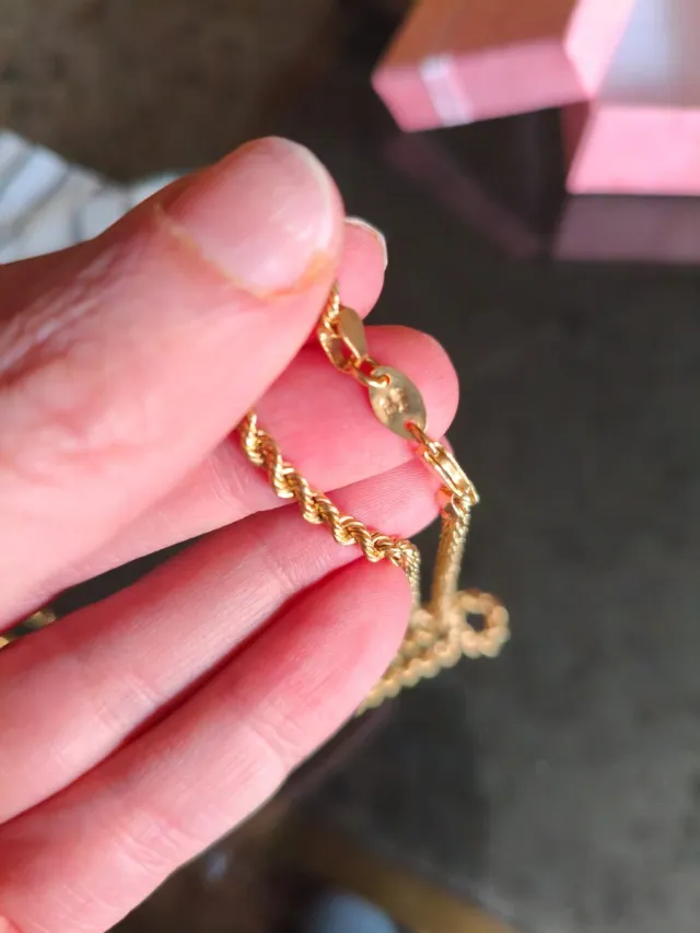 Cordón oro 18k nuevo