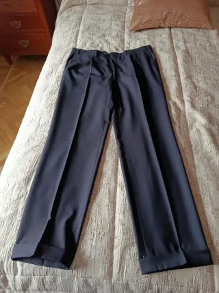 Traje Lana Fría Italiano Negro