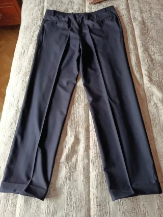 Traje Lana Fría Italiano Negro