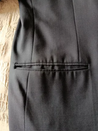 Traje Lana Fría Italiano Negro