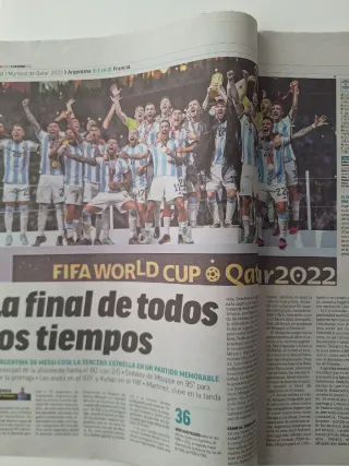 Periódico Marca Mundial Messi