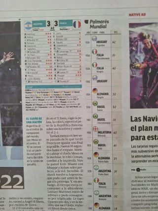 Periódico Marca Mundial Messi