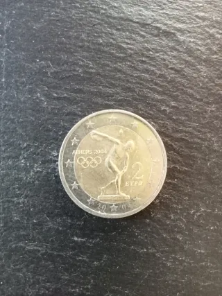 Moneda 2 euros Atenas 2004 Olímpica