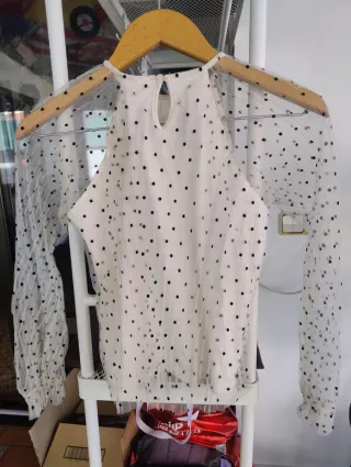 Blusa niña lunares tul t.10