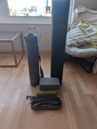 Esterilla yoga y bloques