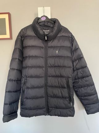 Abrigo Plumas Polo Club Negro Talla XXL