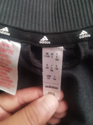Chándal Adidas Real Madrid Negro Gris talla 9/10