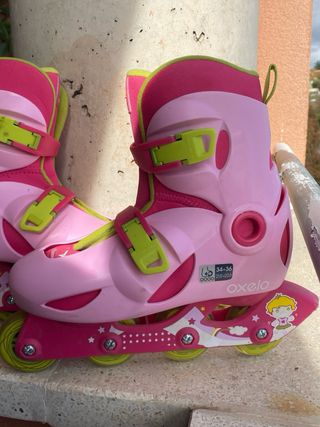 Patines Oxelo rosas talla 34-36