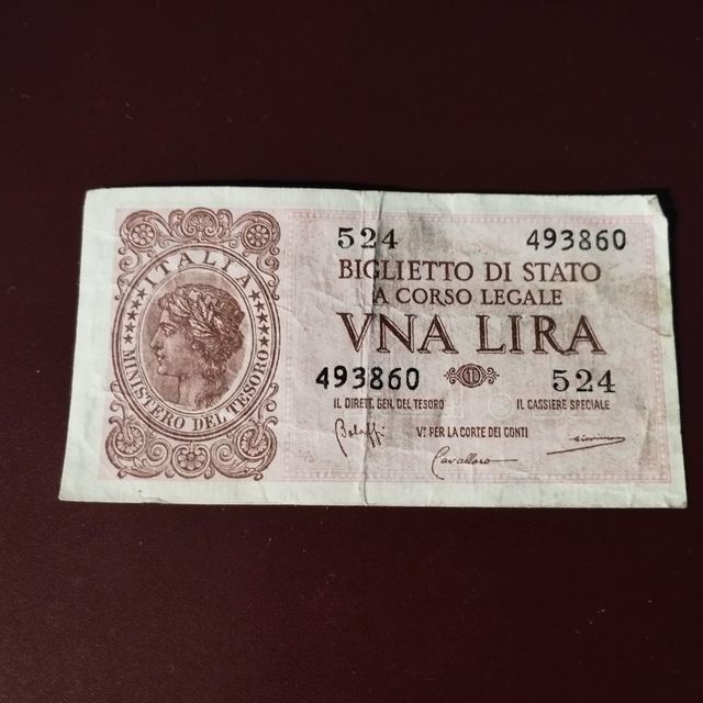 Biglietto di Stato 1 Lira 1944