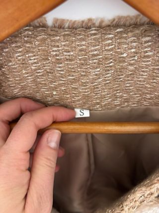 Chaqueta beige tweed