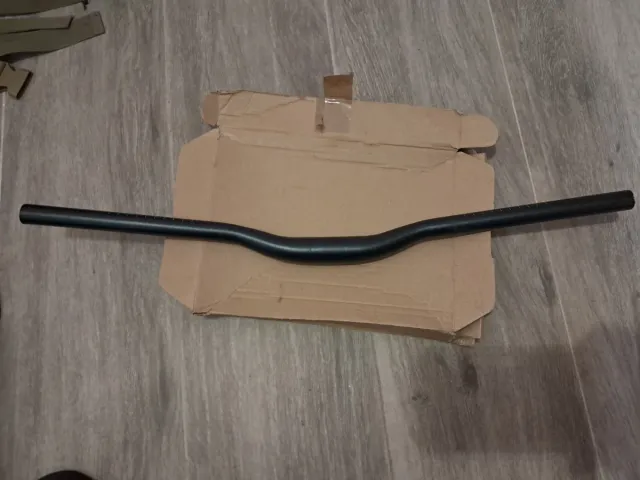 Guidão de bicicleta de altura dupla 60cm preto