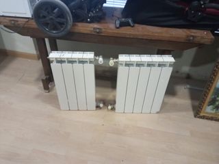 Radiador de aluminio blanco, de 4 y 5 elementos