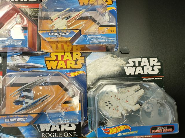 Lote 7 Naves Star Wars Hot Wheels