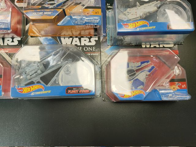 Lote 7 Naves Star Wars Hot Wheels
