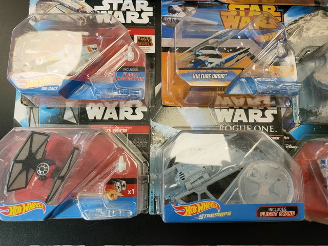 Lote 7 Naves Star Wars Hot Wheels