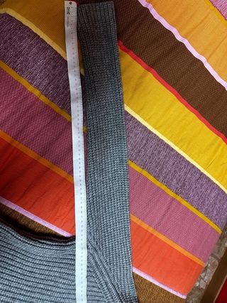 Maglione collo alto effetto maglia