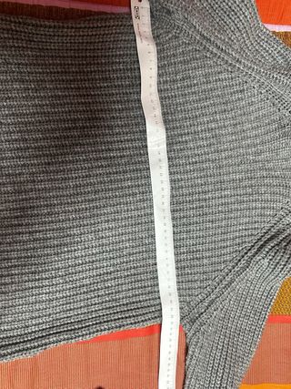 Maglione collo alto effetto maglia