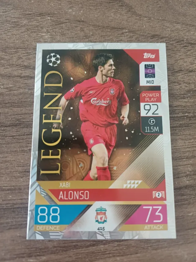 Carta Futbolista Xabi Alonso Topps Legend
