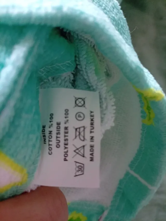 Toalla poncho con capucha flamencos