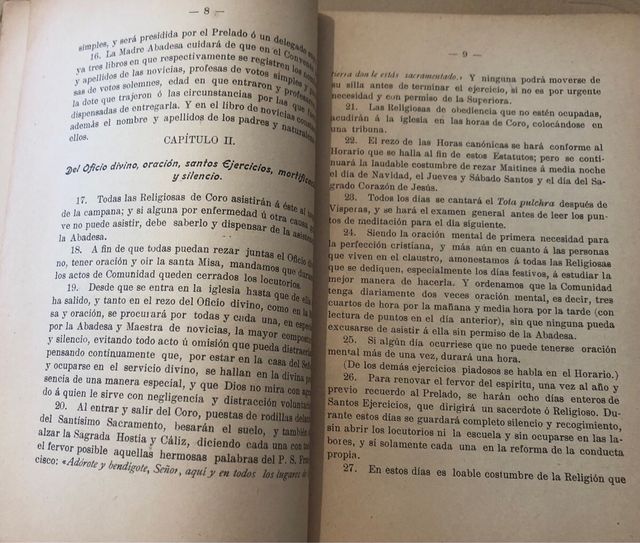 Estatutos de las religiosas de Sta Clara de Salt