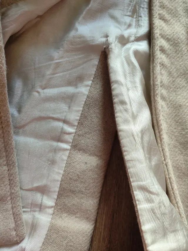 Abrigo elegante Zara mujer beige