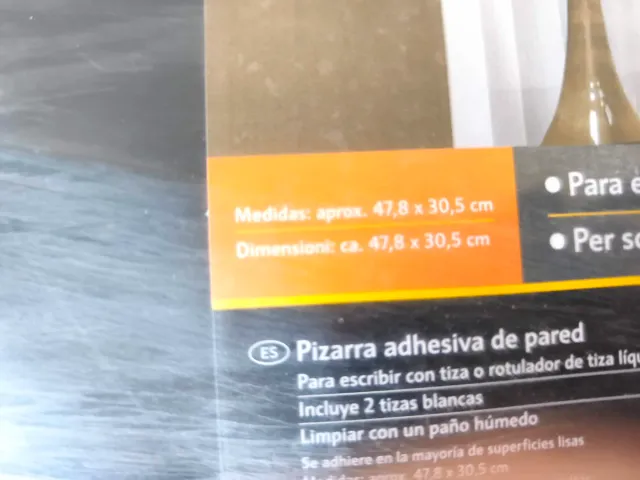 Pizarra Adhesiva Melinera Negra