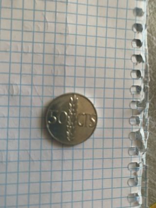 Moneda 50 Cts año 1966