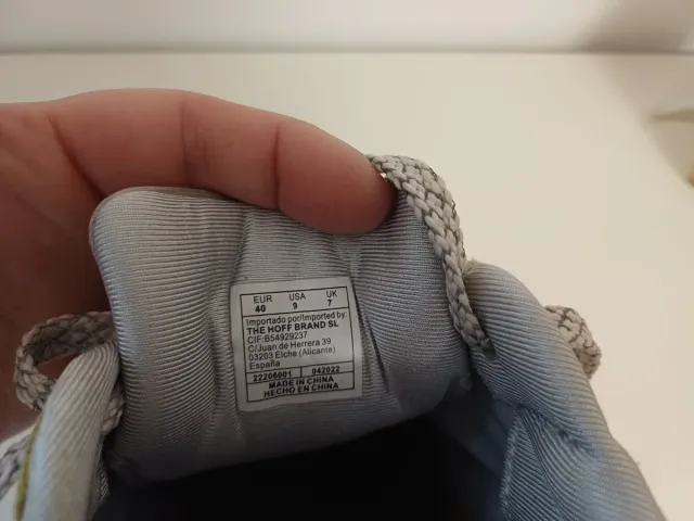 Zapatillas HOFF Talla 40 Gris/Verde Oliva