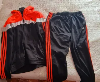 Chandal Adidas Negro Naranja