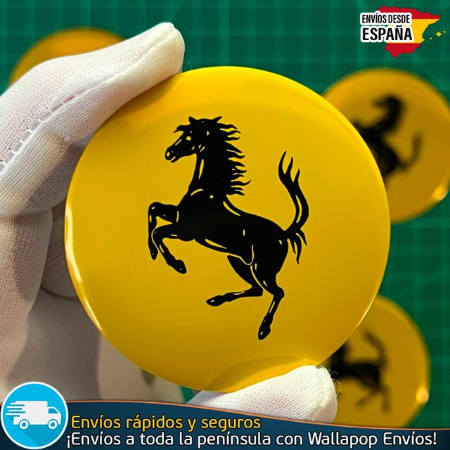 Emblema Ferrari 56mm Pegatina Tapa Tapacubo Llanta