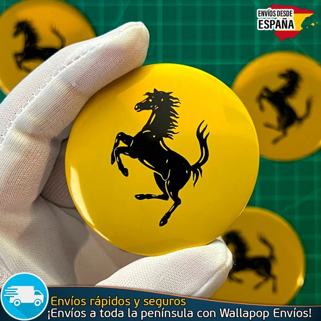 Emblema Ferrari 56mm Pegatina Tapa Tapacubo Llanta