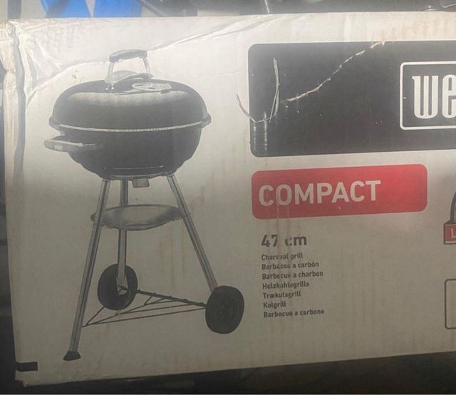 Barbecue a carbone Weber Compact 47 cm Nuovo