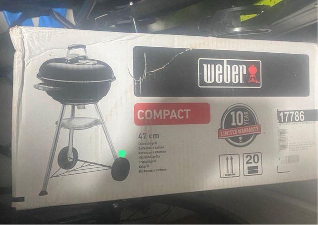 Barbecue a carbone Weber Compact 47 cm Nuovo