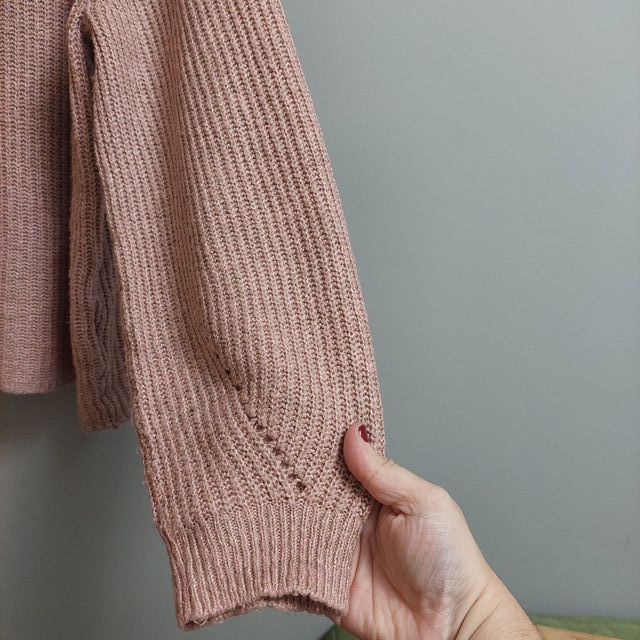 Jersey punto rosa Only talla M